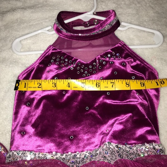 Weissman Velvet Dance Costume w/Austrian Crystals - Picture 9 of 11